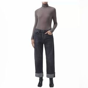 Agolde Women's Boyfriend Jeans in Charcoal Gray